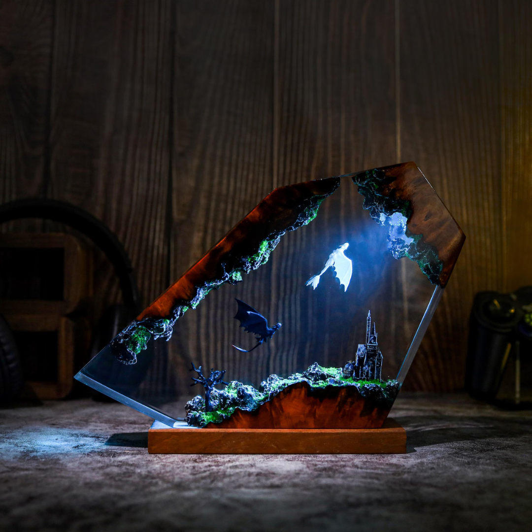 Handcrafted HTTYD Resin Lamp